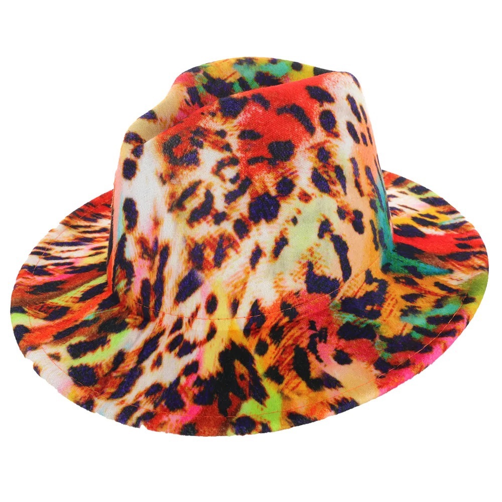 CHEETAH PRINT PANAMA FEDORA